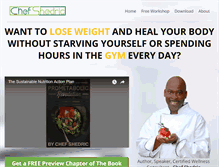 Tablet Screenshot of chefshedric.com